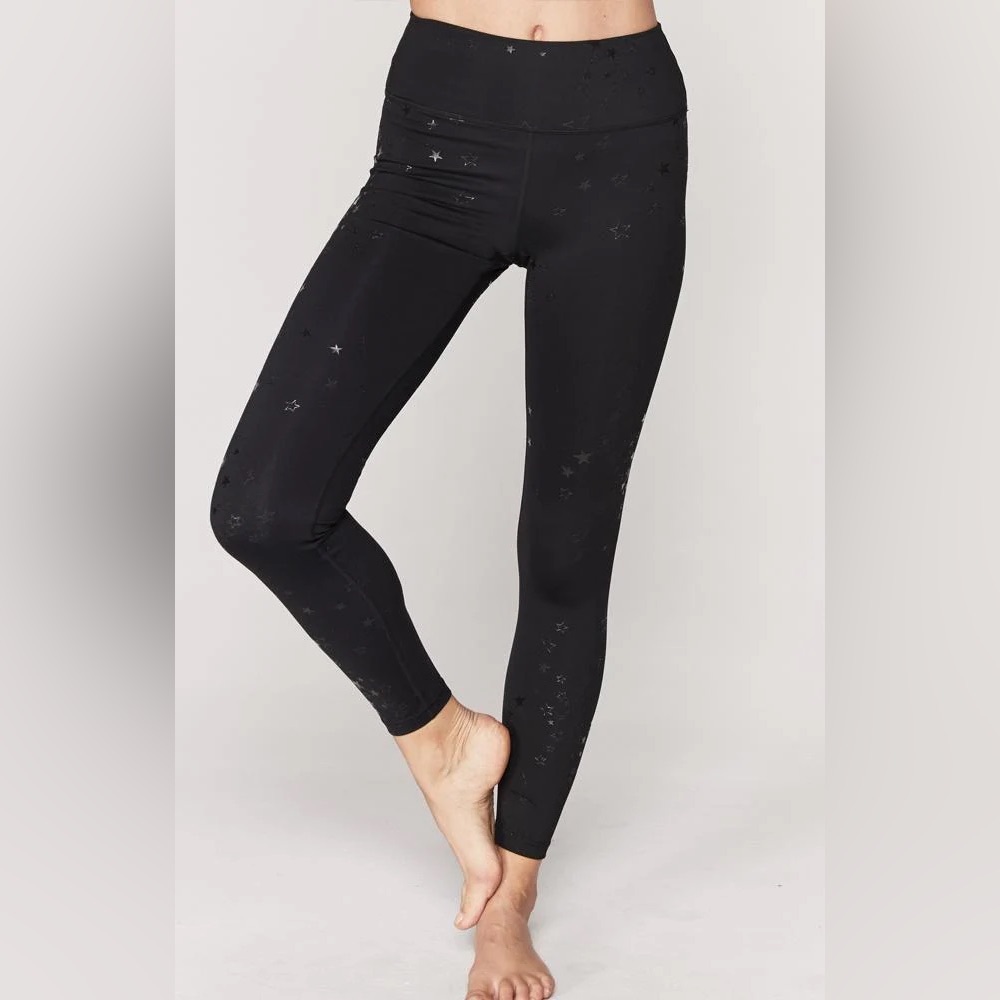 Spiritual Gangster Star Perfect High Waisted Leggings Black Small